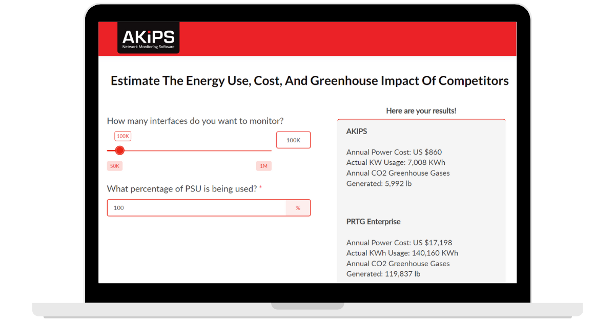 Energy Efficiency Calculator - Answers Removed  - Laptop Mockup
